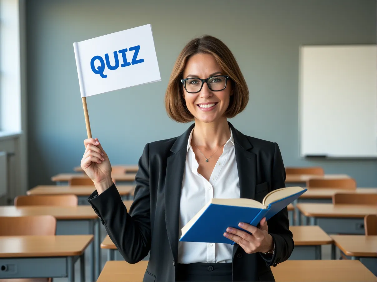 Femme joyeuse tenant un livre ouvert