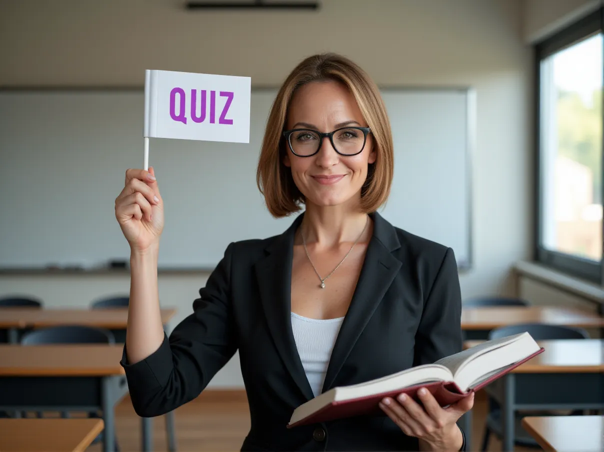 Femme joyeuse montrant un geste de présentation